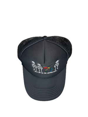 "It's ok to be different" Skull Trucker