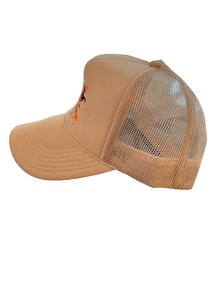 Spooky Halloween Tan Trucker Hat