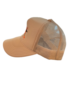 Spooky Halloween Tan Trucker Hat